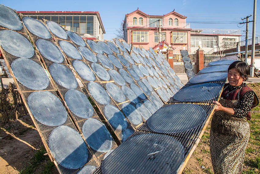 見過傳統(tǒng)技法做粉皮嗎？隨鏡頭走進豫東農(nóng)村看看吧